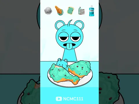 Incredibox Sprunki - 🩵sky Chu's MINT COLOR MUKBANG | ASMR | Animation