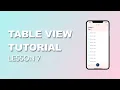UITableView Swift 5 Tutorial - Lesson 7 2020