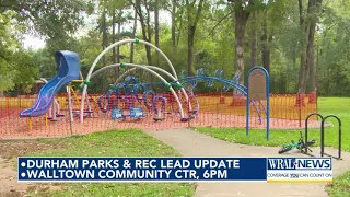 Durham Parks Rec to give update on lead in parks Monday