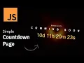 Simple Countdown Page with Javascript Quick Tutorial