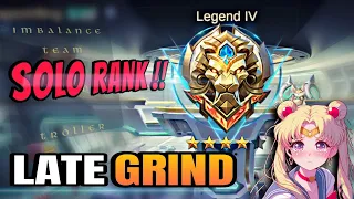 Download LATE GRIND!! SOLO RANKED GAMEPLAY 😿- ODETTE | HANABI - MOBILE LEGENDS MP3