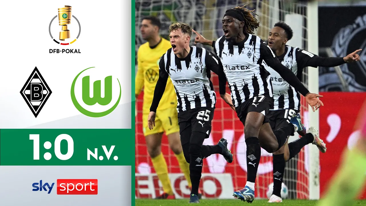 Borussia M'gladbach - VfL Wolfsburg | Highlights - Achtelfinale ...