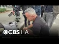 Riverside County Sheriff and gubernatorial candidate Chad Bianco tours Skid Row