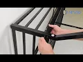 Detailed steps for installing the twin over full bunk bed