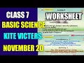 Victers Channel Class 7 Basic Science Worksheet English Medium victers channel class 7 today