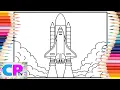 Space Ship Coloring Rocket RUD - Memory