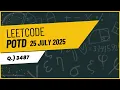 3487 Maximum Unique Subarray Sum After Deletion LeetCode POTD Solution - July 25 2025 Q