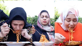 اسرع شخص هيخلص الاندومي الحار في اسرع وقت هيكسب ال10 الف جنية والعقاب ام الحيات 