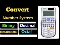 Number Base Conversion in Scientific Calculator fx-991 ES plus