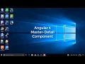 Angular 4 Master Detail Component - How to show details of a master in separate views