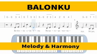 Download Balonku (My Balloon) - Melody \u0026 Harmony - Melodica Sheet Music - Indonesian Children's Song MP3