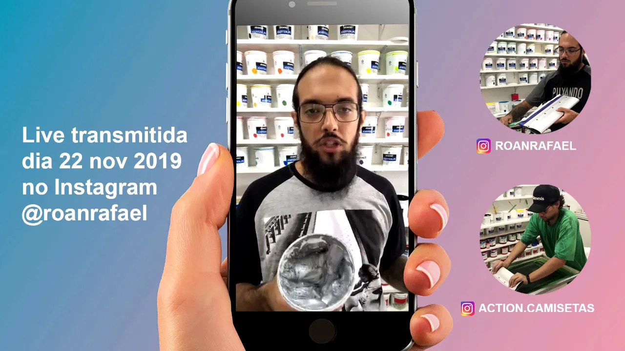Tira Dúvidas de Serigrafia com Rafael e Gabriel Roan (Live Instagram)