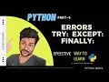Python Error Handling Mastering Blocks