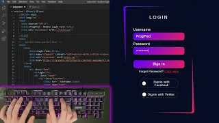 ASMR Programming - Coding Modern Login Form