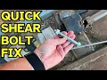 REPLACING SHEAR BOLT ON ROTARY MOWER - What Bolt Hardness Grade Should You Use