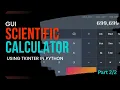 Scientific GUI Calculator using Tkinter in Python Part 2 Python Project Project Guru