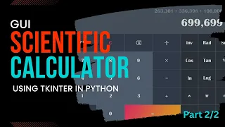 Scientific GUI Calculator using Tkinter in Python Part 2 Python Project Project Guru