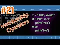 Part 21 Membership Operators Belajar Python di Hp Android