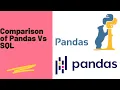 Comparing Pandas vs SQL