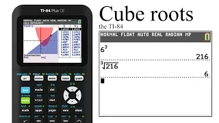 cube roots on the TI-84 with graph