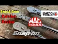 Ratchet Comparison Snap On Matco and Mac Pros and Cons To Each One Who Did It Best