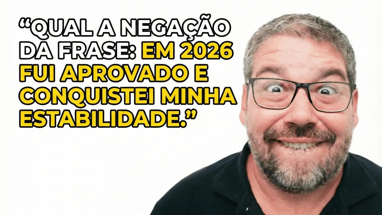 Qual a negação dessa frase? Você descobre? 🧠