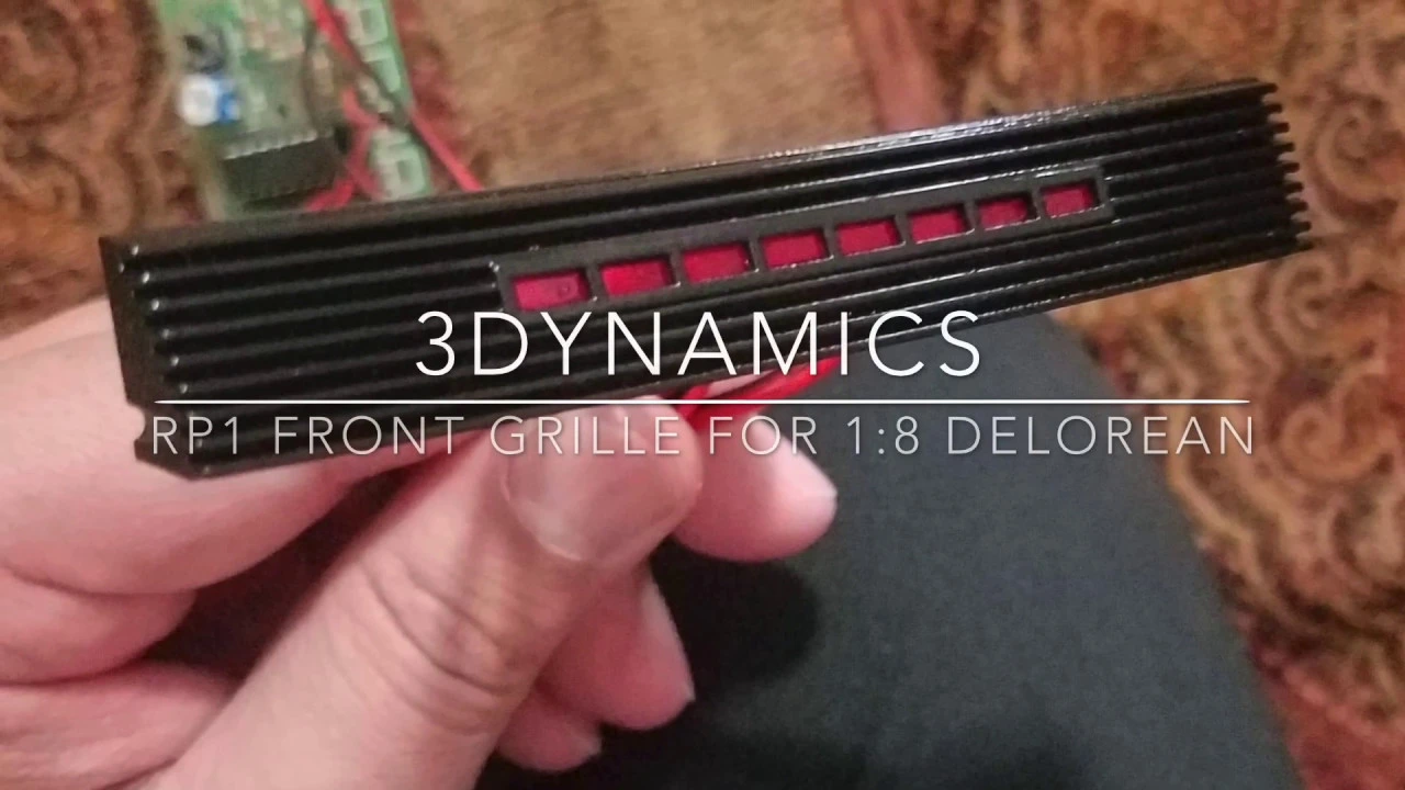 1:8 RP1 Ecto-88 DeLorean front grille
