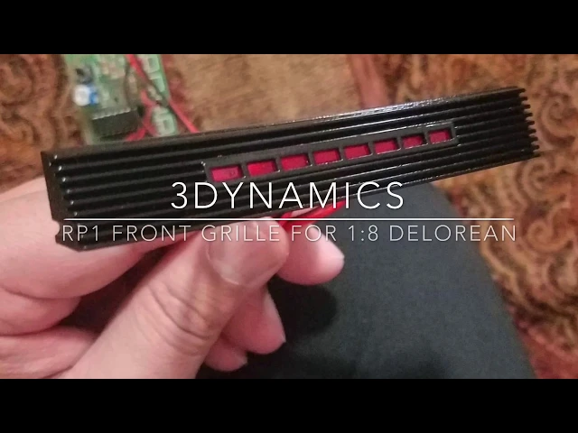 1:8 RP1 Ecto-88 DeLorean front grille video thumbnail