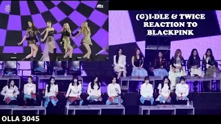 Download TWICE \u0026 G-IDLE REACTION to BLACKPINK - 뚜두뚜두 (DDU-DU DDU-DU) \u0026 FOREVER YOUNG - GDA2019 MP3