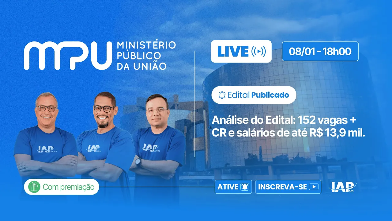 Edital MPU: Edital Publicado!