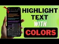How to Highlight Text With Colors in Notes in iOS 18 iPadOS 18