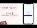 React Native Get Unique ID of Device