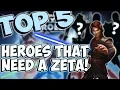 Top 5 SWGOH Characters that NEED a Zeta Star Wars Galaxy of Heroes