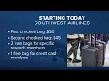 New baggage fees take effect for Southwest Airlines customers