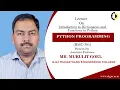 INTRODUCTION TO DICTIONARIES AND FUNCTIONS IN PYTHON PP LECTURE 03 BY MR MUKULIT GOEL AKGEC