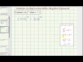 Evaluate an Expression with a Negative Exponent 09x-51
