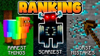 Ranking EVERYTHING in Minecraft (All Shorts Together)