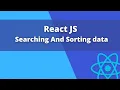 React JS Searching and Sorting data