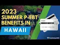 2023 Summer P-EBT in Hawaii Payment Update