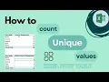 Excel Pivot Table How to Count Unique Values