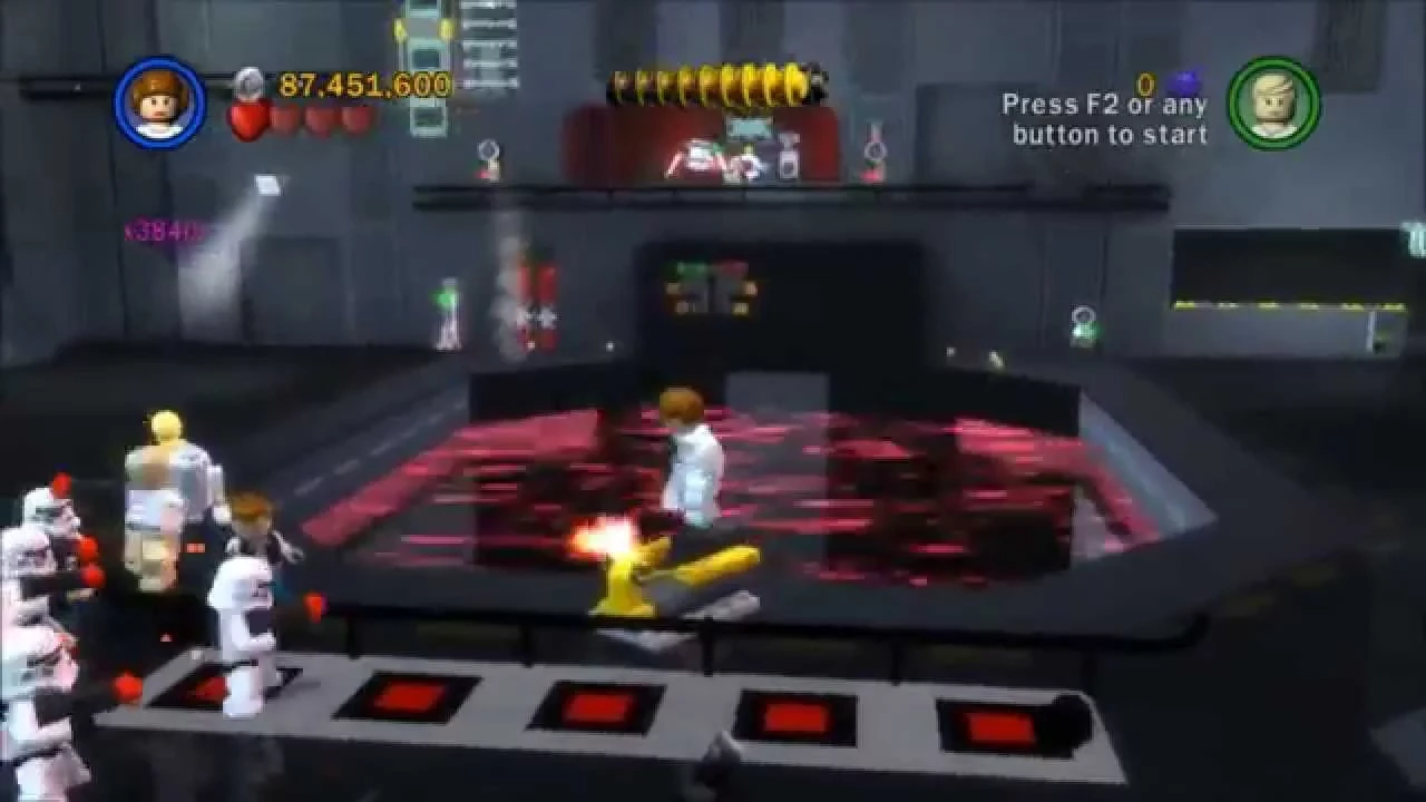[PS2] Lego Star Wars 2 - 17 unplayable characters and one leftover menu from the demo version