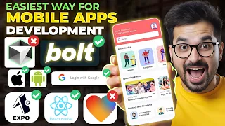 How to Develop Mobile Apps for Android and iOS using Bolt new V2 AI Coding in React Native and Expo