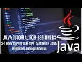 Java tutorial for beginners 5 How to Perform Type Casting in Java Widening and Narrowing