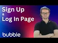 How To Create a Signup/Login Page In Bubble (2024) | Bubble.io Tutorial