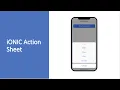 iONIC 5 action sheet