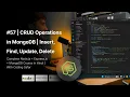NodeJS Tutorial in Hindi CRUD Operations in MongoDB Insert Find Update Delete
