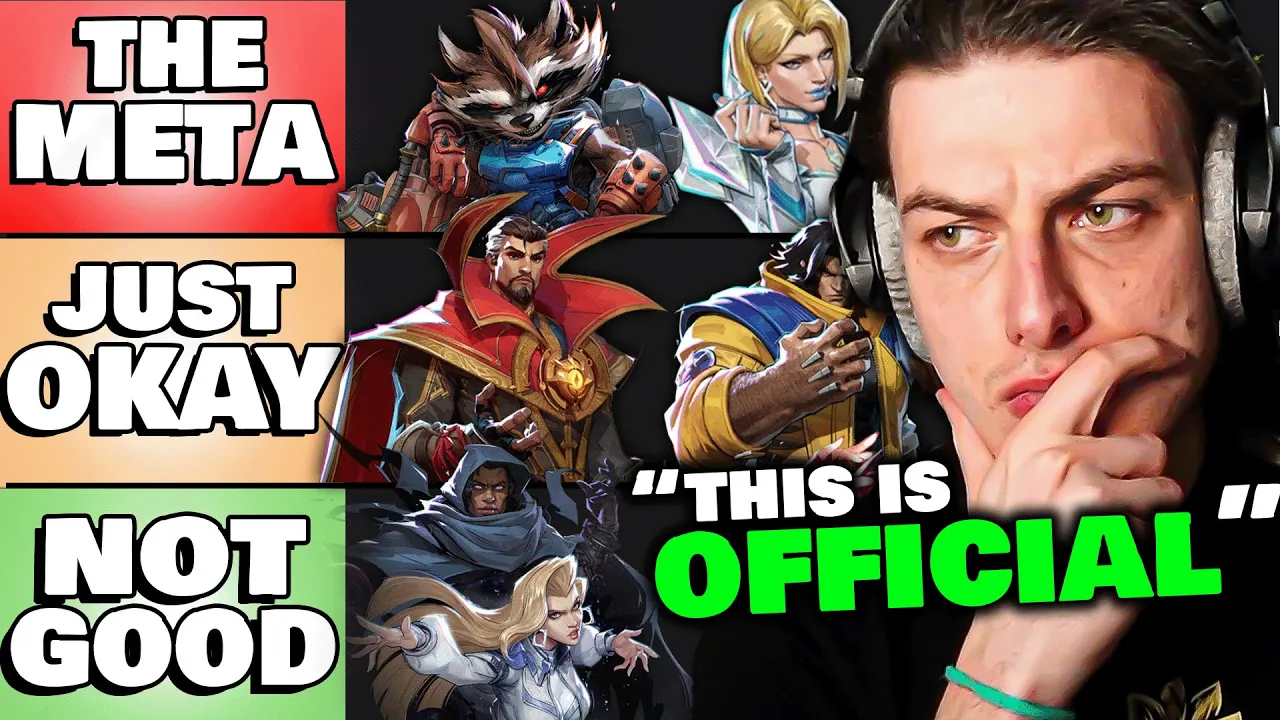 Outline Video My OFFICIAL Season 2 Marvel Rivals Tierlist!