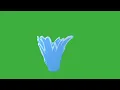 Animation Water Green Screen Splash Cartoon Shapes Explosion
