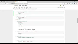 lec 19 Tuple implementation Python Lecture by Janaki