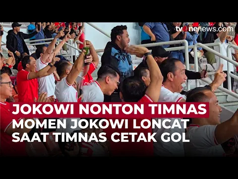 Detik-Detik Jokowi Teriak Girang Saat Marselino Cetak Gol Untuk Timnas